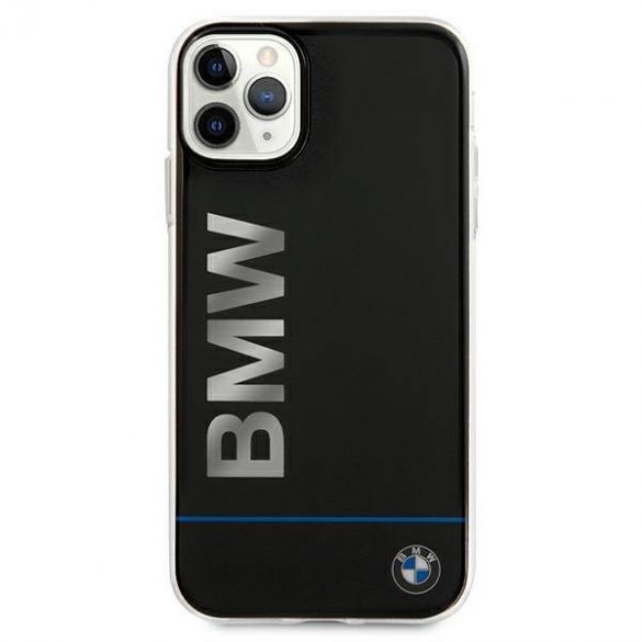 Etui BMW BMHCN65PCUBBK Carcasă rigidă pentru iPhone 11 Pro Max 11 6,5" czarny/negru Husă cu logo imprimat semnătură