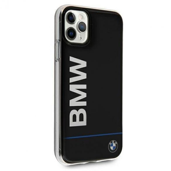 Etui BMW BMHCN65PCUBBK Carcasă rigidă pentru iPhone 11 Pro Max 11 6,5" czarny/negru Husă cu logo imprimat semnătură