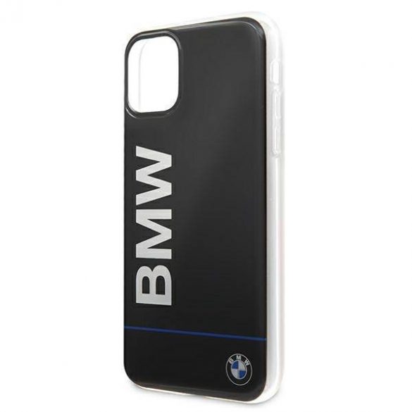 Etui BMW BMHCN65PCUBBK Carcasă rigidă pentru iPhone 11 Pro Max 11 6,5" czarny/negru Husă cu logo imprimat semnătură