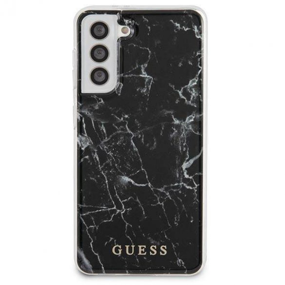 Guess GUHCS21MPCUMABK S21+ G996 czarny/negru hardcase Husă marmură