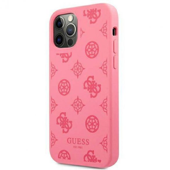 Guess GUHCP12LLSPEFU Husă rigidă pentru iPhone 12 Pro Max 6,7" fuksja/fucsia Husă Bujor Collection