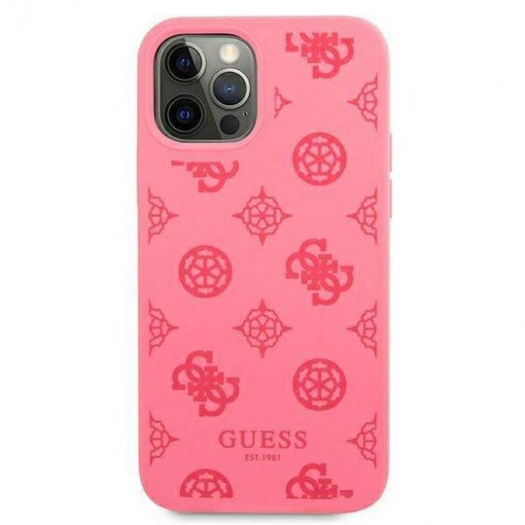 Guess GUHCP12LLSPEFU Husă rigidă pentru iPhone 12 Pro Max 6,7" fuksja/fucsia Husă Bujor Collection