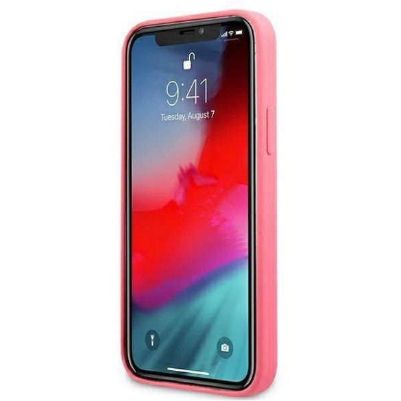 Guess GUHCP12LLSPEFU Husă rigidă pentru iPhone 12 Pro Max 6,7" fuksja/fucsia Husă Bujor Collection