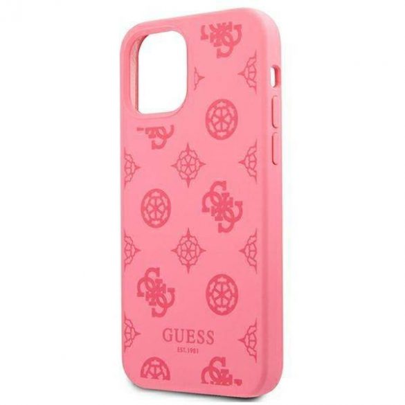 Guess GUHCP12LLSPEFU Husă rigidă pentru iPhone 12 Pro Max 6,7" fuksja/fucsia Husă Bujor Collection