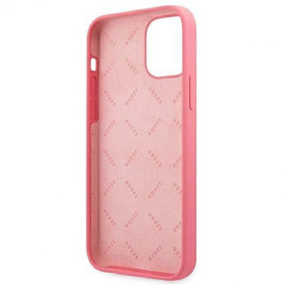 Guess GUHCP12LLSPEFU Husă rigidă pentru iPhone 12 Pro Max 6,7" fuksja/fucsia Husă Bujor Collection