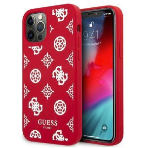 Guess GUHCP12LLSPEWRE Husă rigidă pentru iPhone 12 Pro Max 6,7" czerwony/roșu Husă Bujor Collection