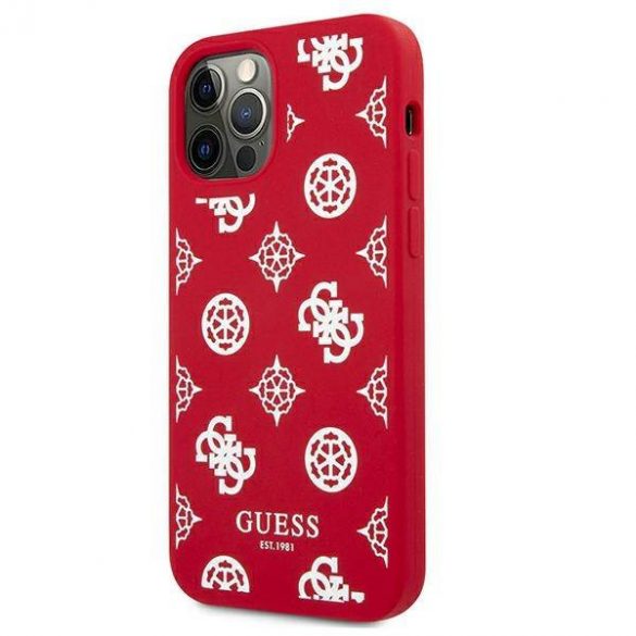 Guess GUHCP12LLSPEWRE Husă rigidă pentru iPhone 12 Pro Max 6,7" czerwony/roșu Husă Bujor Collection