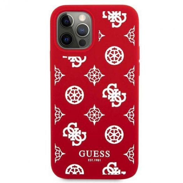 Guess GUHCP12LLSPEWRE Husă rigidă pentru iPhone 12 Pro Max 6,7" czerwony/roșu Husă Bujor Collection