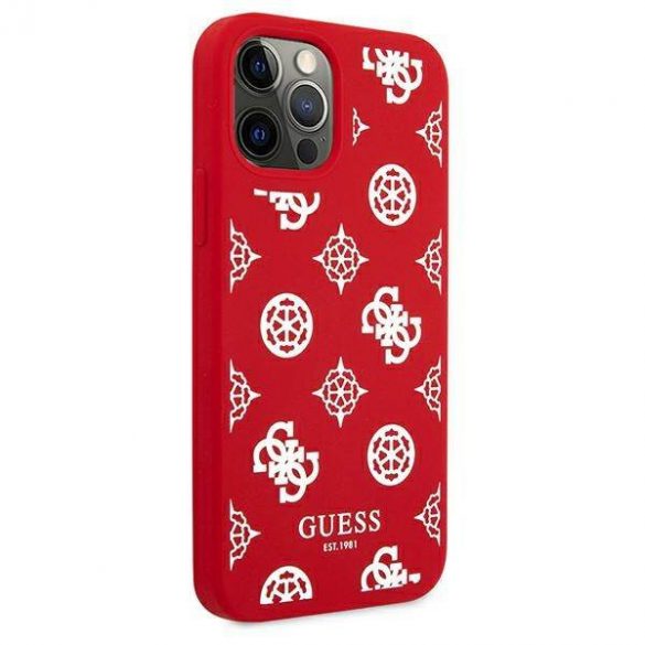 Guess GUHCP12LLSPEWRE Husă rigidă pentru iPhone 12 Pro Max 6,7" czerwony/roșu Husă Bujor Collection