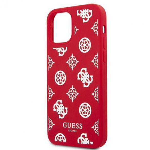 Guess GUHCP12LLSPEWRE Husă rigidă pentru iPhone 12 Pro Max 6,7" czerwony/roșu Husă Bujor Collection