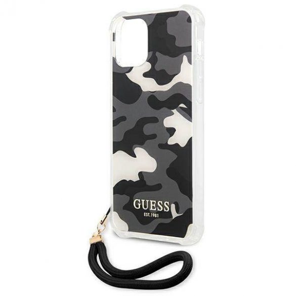 Guess GUHCP12MKSARBK iPhone 12/12 Pro 6,1" carcasă rigidă/neagră Husă Camo Collection