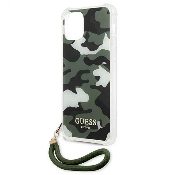 Guess GUHCP12MKSARKA iPhone 12/12 Pro 6,1" zielony/kaki hardcase Husă Camo Collection