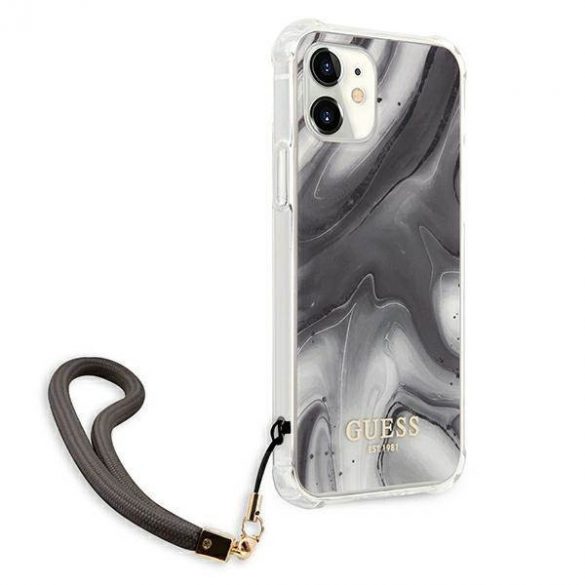 Guess GUHCP12SKSMAGR iPhone 12 mini 5,4" szary/gri carcasă rigidă Marble Collection