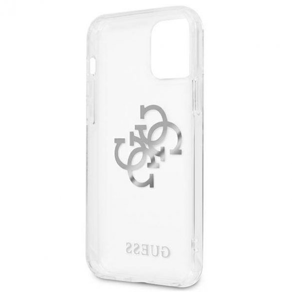 Guess GUHCP12LKS4GSI Carcasă rigidă transparentă pentru iPhone 12 Pro Max 6,7" 4G Silver Charms Collection