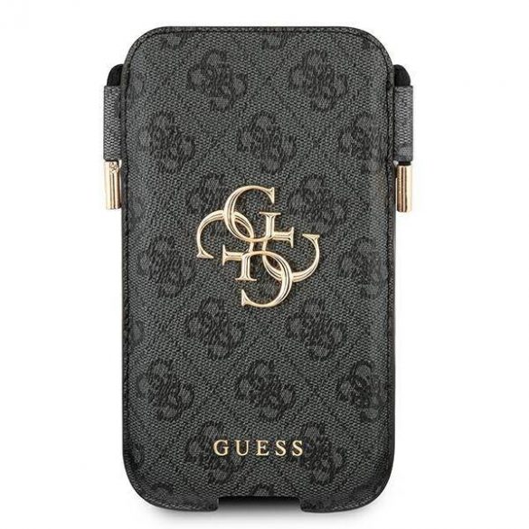 Guess Torebka la telefon GUHCP12L4GPSGR 6,7" szary/grey 4G Metal Logo