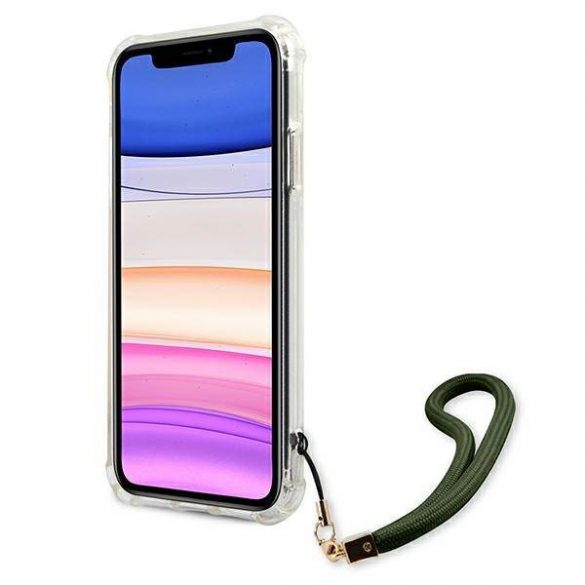 Guess GUHCN61KSARKA Husă rigidă pentru iPhone 11 6,1" / Xr zielony/kaki Husă Camo Collection