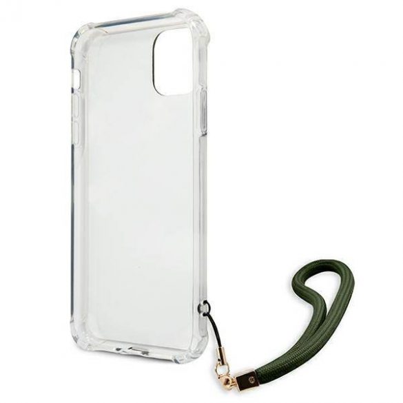 Guess GUHCN61KSARKA Husă rigidă pentru iPhone 11 6,1" / Xr zielony/kaki Husă Camo Collection