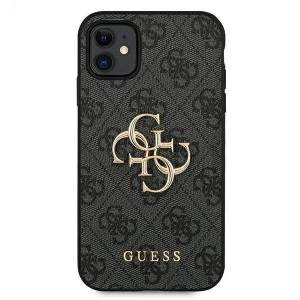 Guess GUHCN614GMGGR iPhone 11 6,1" / Xr gri/gri hard Husă 4G Big Metal Logo husă