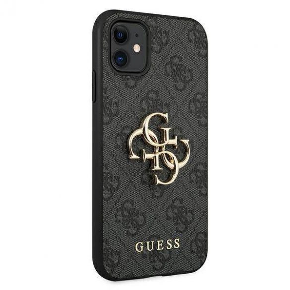 Guess GUHCN614GMGGR iPhone 11 6,1" / Xr gri/gri hard Husă 4G Big Metal Logo husă