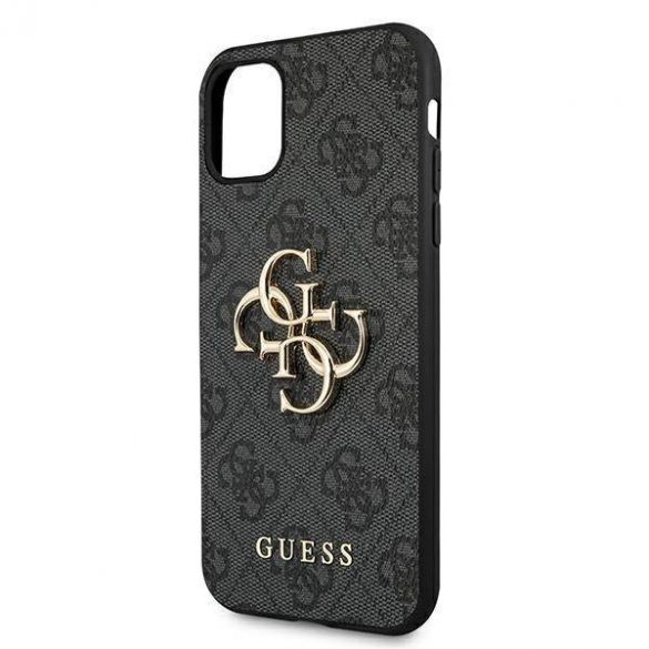 Guess GUHCN614GMGGR iPhone 11 6,1" / Xr gri/gri hard Husă 4G Big Metal Logo husă