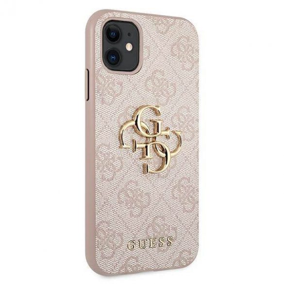 Guess GUHCN614GMGPI iPhone 11 6,1" / Xr roz/roz Husă tare 4G Big Metal Logo