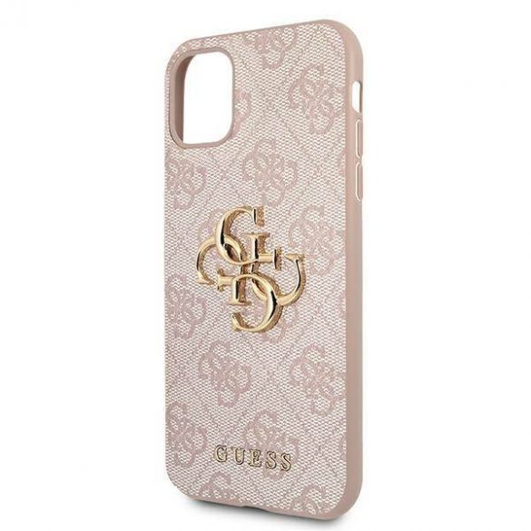 Guess GUHCN614GMGPI iPhone 11 6,1" / Xr roz/roz Husă tare 4G Big Metal Logo