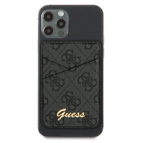 Slot pentru card Guess Wallet GUWMS4GTLBK MagSafe 4G szary/gri