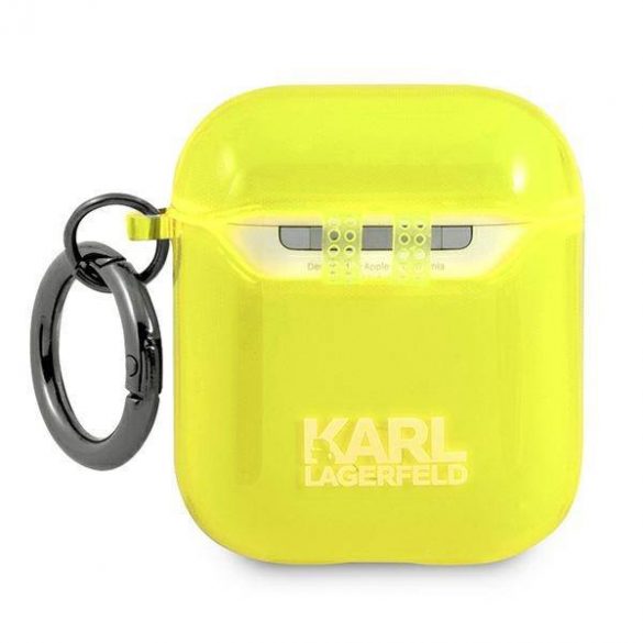 Karl Lagerfeld KLA2UCHFY Husă AirPods galben/galben Choupette