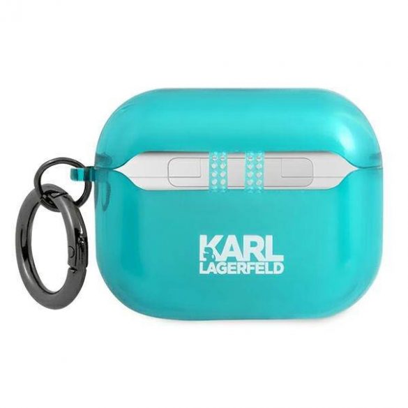 Husa Karl Lagerfeld KLAPUCHFL AirPods Pro husa niebieski/albastru Choupette