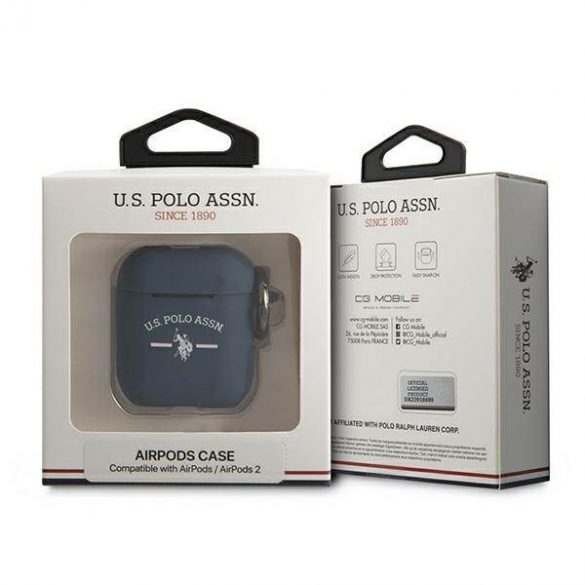 US Polo USACA2SFGV AirPods 1/2 husă albastru marin/albastru 