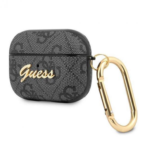 Husă Guess GUAP4GSMK AirPods Pro szary/gri 4G Script Metal Collection