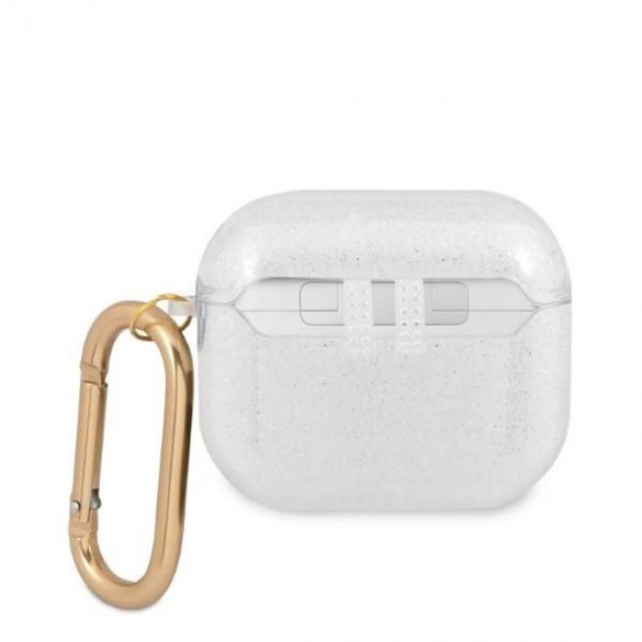 Guess GUA3UCG4GT AirPods 3 Husă Transparent Glitter Collection husă