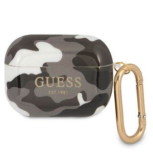 Husă Guess GUAPUCAMG AirPods Pro Husă Camo Collection neagră/czarny