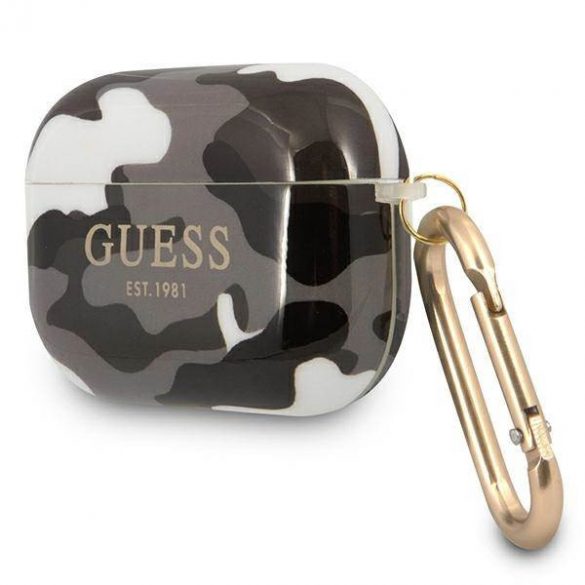 Husă Guess GUAPUCAMG AirPods Pro Husă Camo Collection neagră/czarny