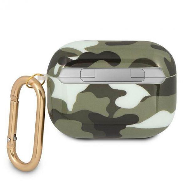 Husa Guess GUAPUCAMA AirPods Pro husa zielony/kaki Camo Collection