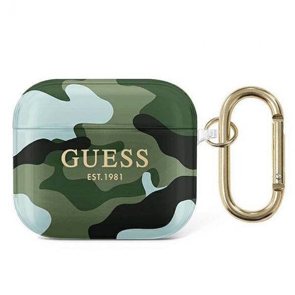 Guess GUA3UCAMA Husa AirPods 3 zielony/kaki Camo Collection