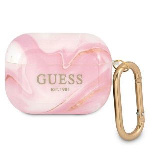 Husa Guess GUAPUNMP AirPods Pro husa Rożowy/roz Marble Collection