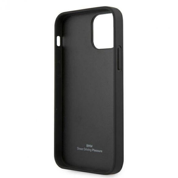 Etui BMW BMHCP12SRCDPK iPhone 12 mini 5,4" czarny/negru hardcase Husă piele Deboss