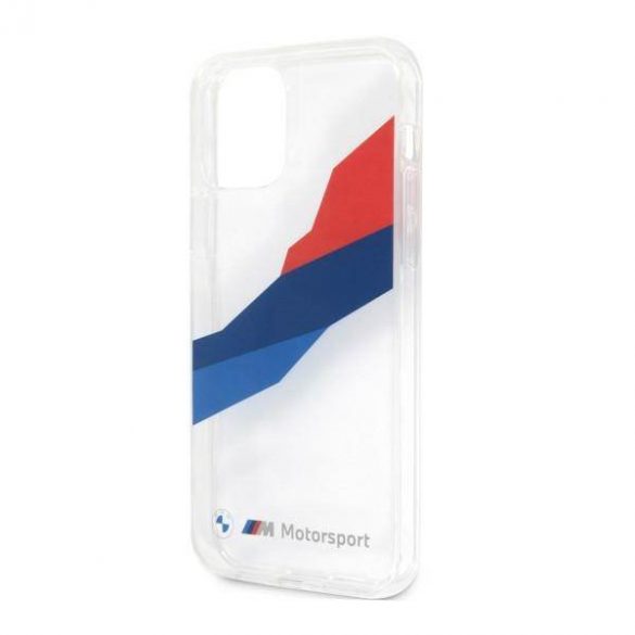 Etui BMW BMHCP12LSKTGT iPhone 12 Pro Max 6,7" husă rigidă transparentă Motorsport Tricolor