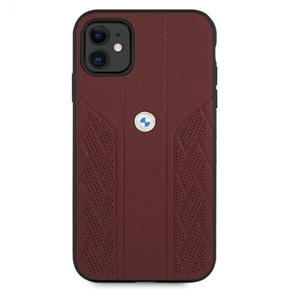 Etui BMW BMHCN61RSPPR iPhone 11 6,1" / Xr czerwony/rosu hardcase Leather Curve Perforate