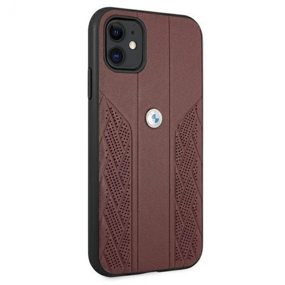 Etui BMW BMHCN61RSPPR iPhone 11 6,1" / Xr czerwony/rosu hardcase Leather Curve Perforate