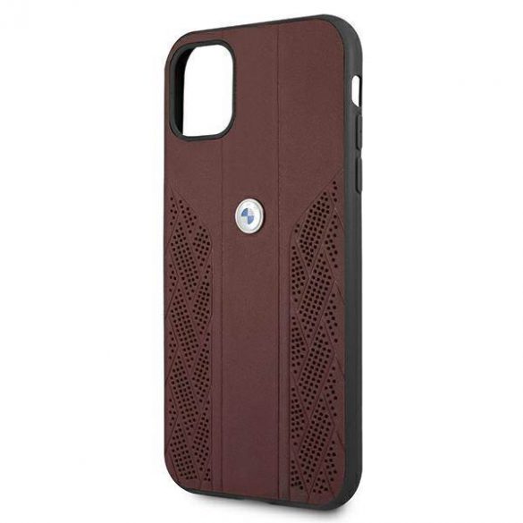 Etui BMW BMHCN61RSPPR iPhone 11 6,1" / Xr czerwony/rosu hardcase Leather Curve Perforate