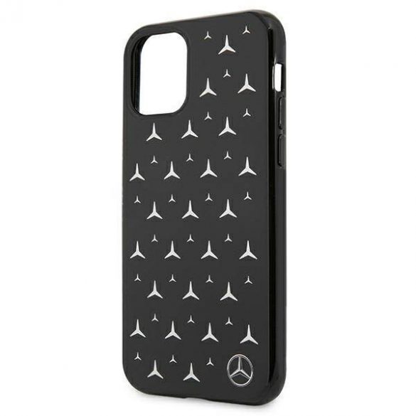 Mercedes MEHCN61ESBK Carcasă rigidă pentru iPhone 11 6,1" / Xr czarny/negru Silver Stars Pattern