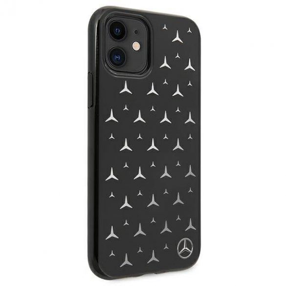 Mercedes MEHCN61ESBK Carcasă rigidă pentru iPhone 11 6,1" / Xr czarny/negru Silver Stars Pattern