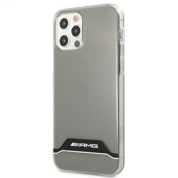 AMG AMHCP12MTCBW iPhone 12/12 Pro carcasă rigidă transparentă/carta galvanizată alb-negru