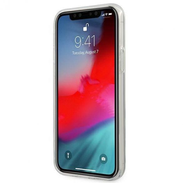 AMG AMHCP12MTCBW iPhone 12/12 Pro carcasă rigidă transparentă/carta galvanizată alb-negru