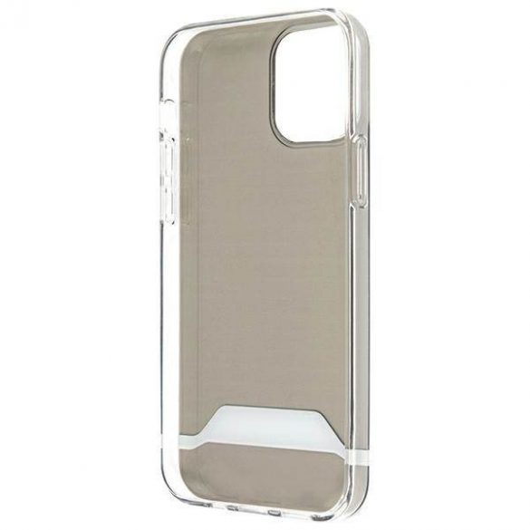 AMG AMHCP12MTCBW iPhone 12/12 Pro carcasă rigidă transparentă/carta galvanizată alb-negru