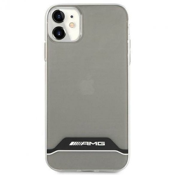 AMG AMHCN61TCBW iPhone 11 / Xr 6,1" carcasă rigidă transparentă Placă electrostatică Alb&Negru