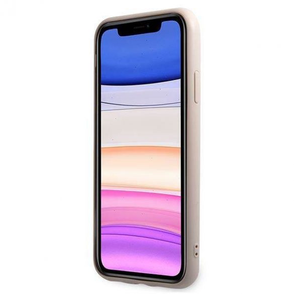 Guess GUHCN61G4GLPI Husă rigidă pentru iPhone 11 6,1" / Xr różowy/roz 4G Stripe Collection