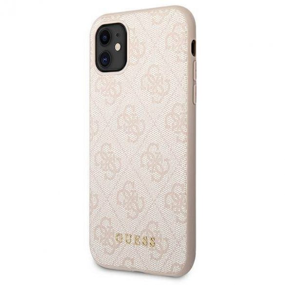 Guess GUHCN61G4GFPI iPhone 11 / Xr 6,1" roz/roz hard Husă 4G Metal Gold Logo